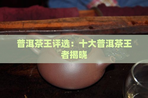 勐库普洱茶王评选