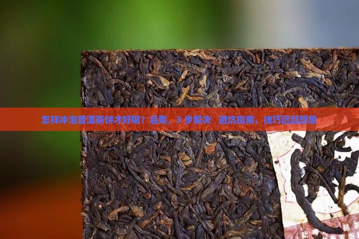 怎样冲泡普洱茶饼才好喝