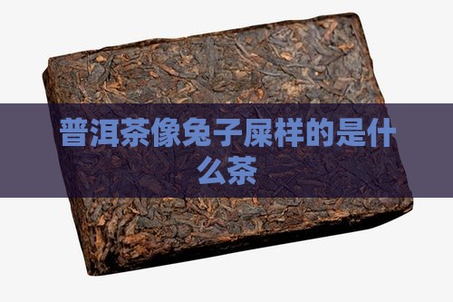 普洱茶像兔子屎样的