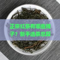 正宗红茶有哪些牌子