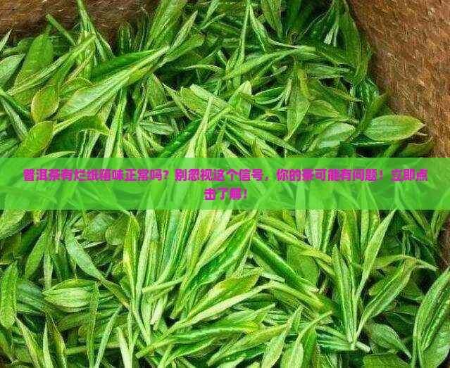 普洱茶有烂纸箱味正常吗