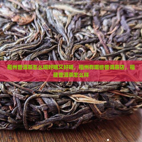 福州普洱茶怎么喝好喝又好喝