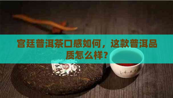 天品宫廷普洱茶怎么样啊