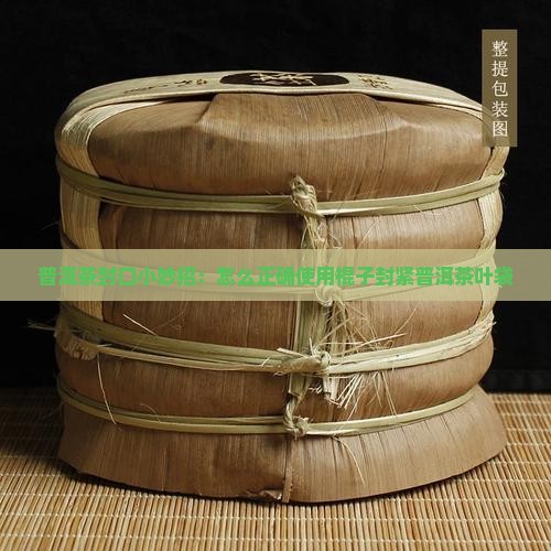普洱茶封口小妙招：怎么正确使用棍子封紧普洱茶叶袋