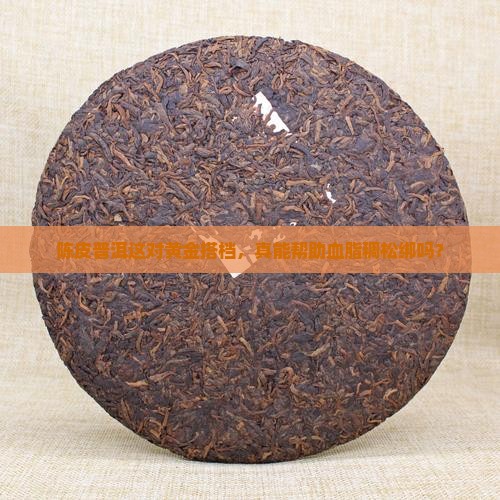 陈皮加普洱茶能降血脂稠吗
