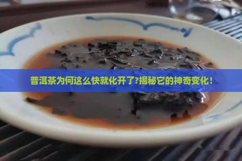 什么叫普洱茶化得快