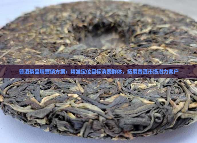 普洱茶招商的目标客户