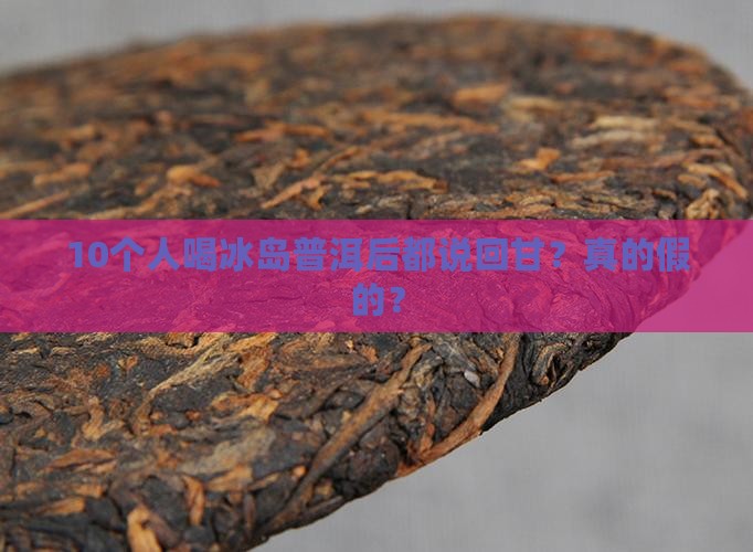 冰岛普洱茶回甘吗