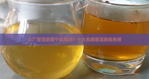 大厂普洱茶哪个品牌好