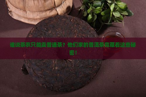 茶农自产普洱茶
