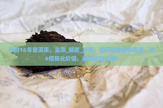 华韵16年普洱茶