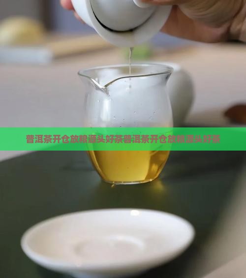 普洱茶开仓放粮源头好茶