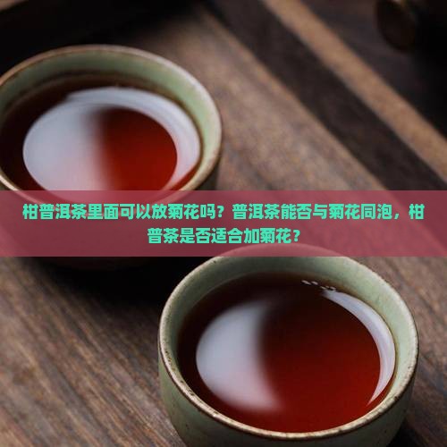 柑普洱茶里面可以放菊花吗