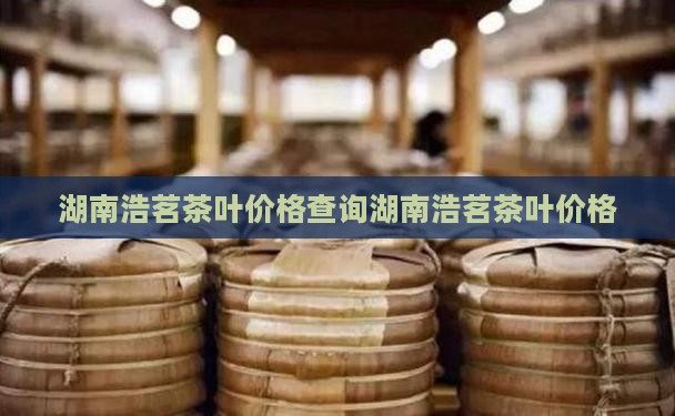 湖南浩茗茶叶价格 湖南浩茗茶叶价格
