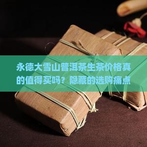 永德大雪山普洱茶生茶价格