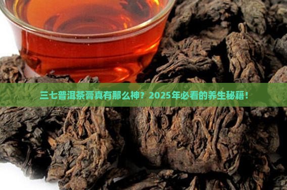 三七普洱茶膏的作用与功效