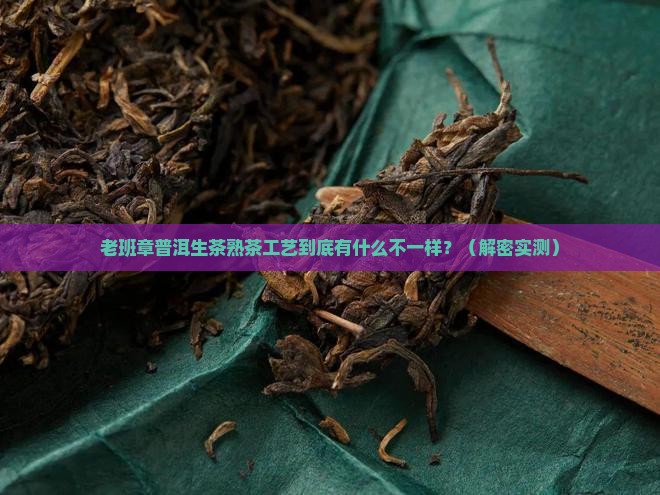 老班章普洱生茶熟茶工艺