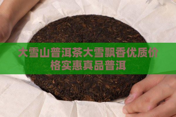 大雪山普洱茶大雪飘香优质价格实惠真品普洱