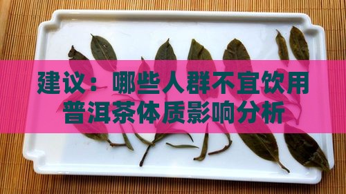 建议：哪些人群不宜饮用普洱茶体质影响分析