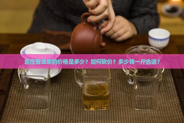 告庄普洱茶砍价多少一斤