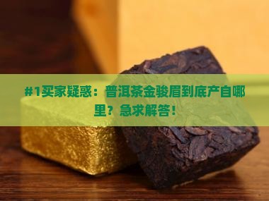 普洱茶金骏眉是哪里的茶