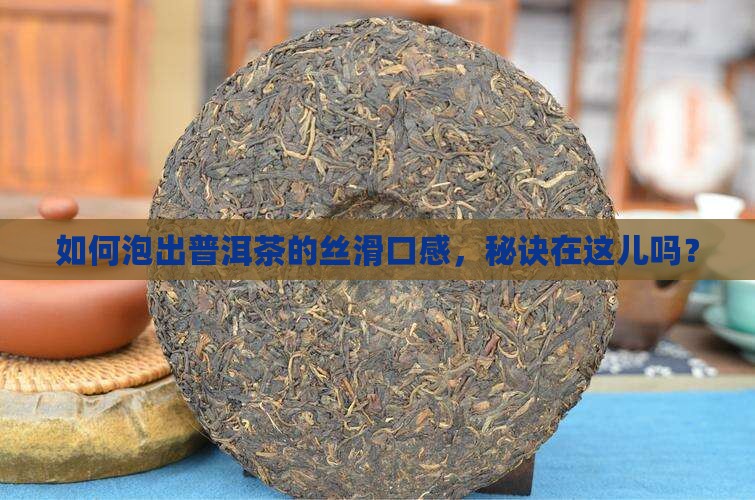 普洱茶怎样泡润滑