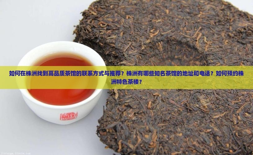 株洲喝茶的联系方式