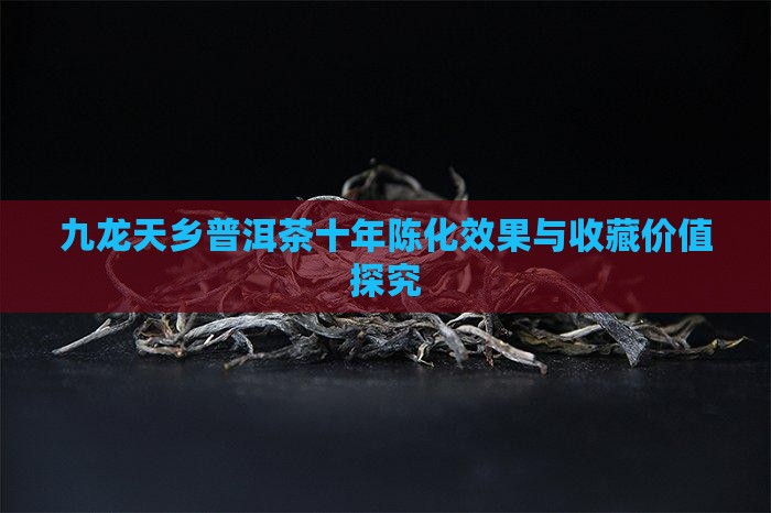 九龙天乡普洱茶十年