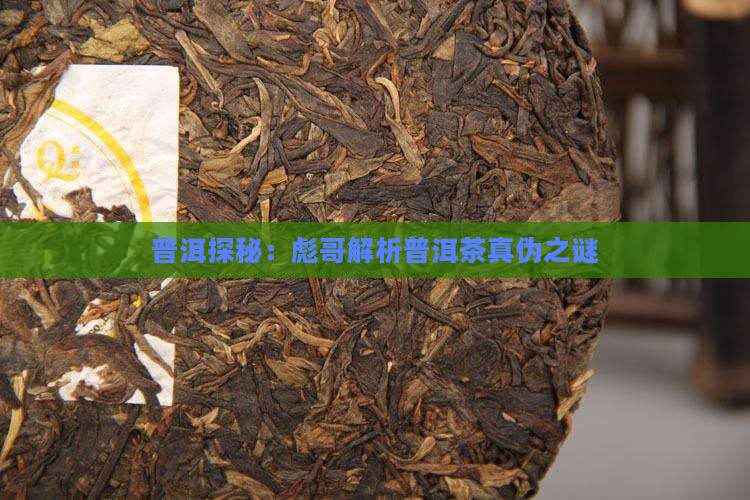 彪哥说普洱茶是真的吗还是假的