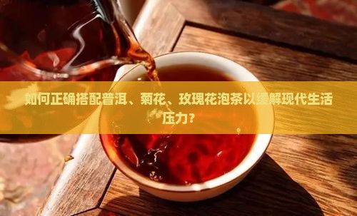 普洱菊花玫瑰花泡茶