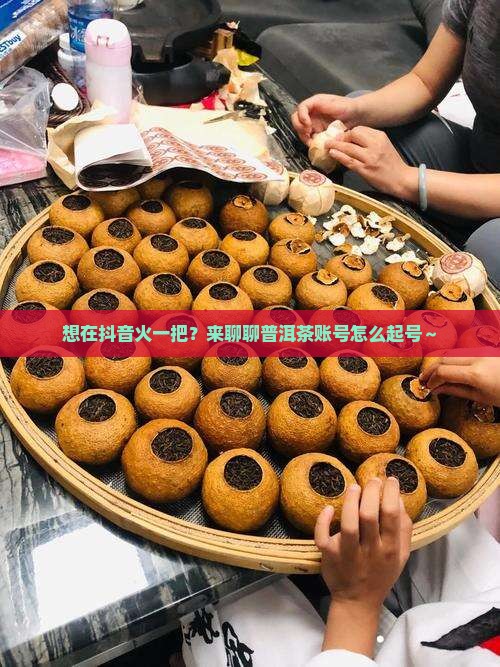 普洱茶账号抖音起号