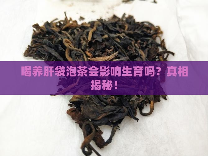 喝养肝袋泡茶会影响生育吗