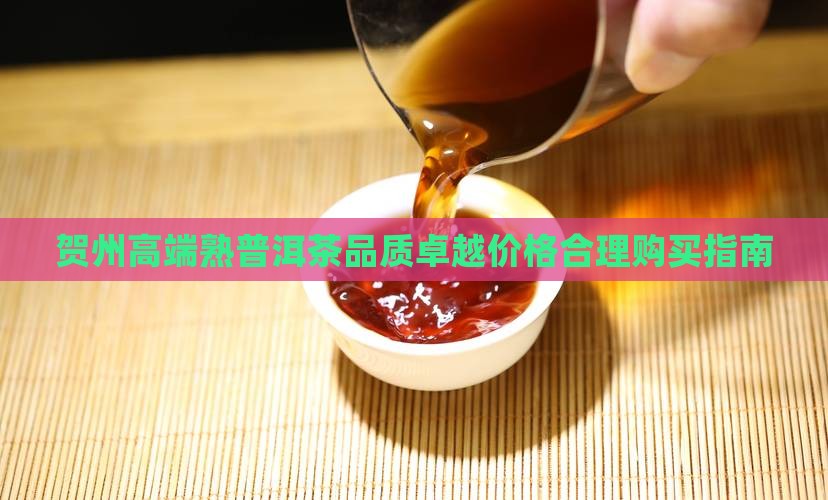贺州高端熟普洱茶