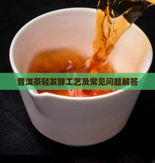 普洱茶轻发酵工艺及常见问题解答
