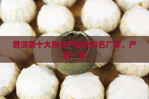 普洱茶十大排名产地及知名厂家、产区一览