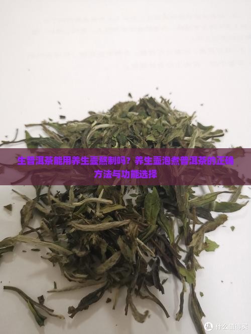 生普洱茶能用养生壶熬制吗