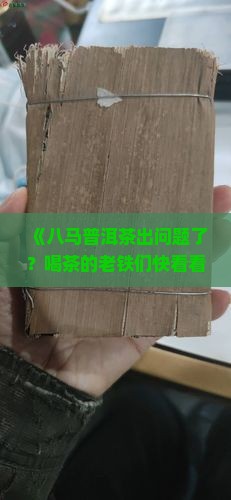 八马普洱茶问题