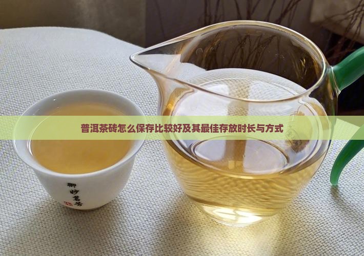 普洱茶砖怎么保存比较好