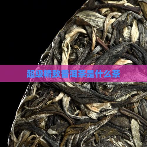 超级精致普洱茶