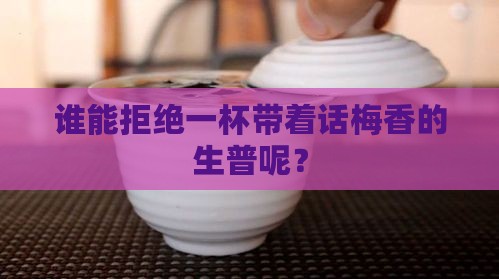 普洱茶生茶话梅味