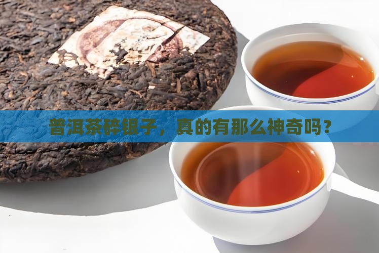 普洱茶碎银子经典熟茶