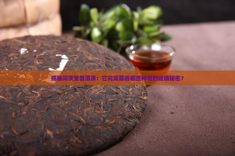 同庆堂普洱茶的功效与作用