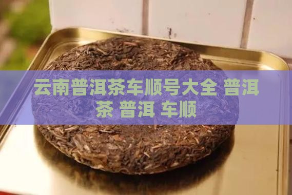 云南普洱茶车顺号大全