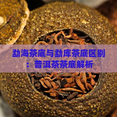 勐库茶底和勐海茶底区别