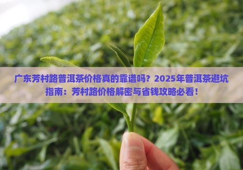 广东芳村路普洱茶价格