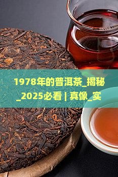1978年的普洱茶