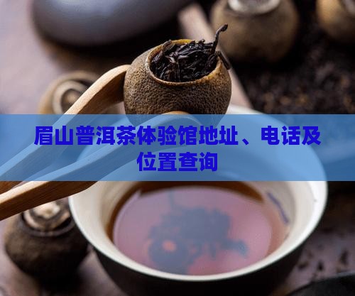 眉山普洱茶体验馆