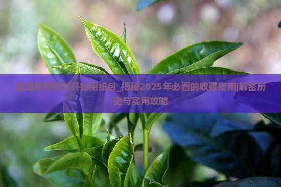 普洱茶饼何时开始用纸包