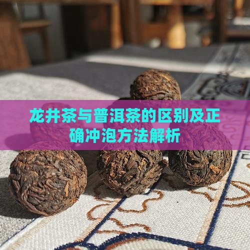 龙井茶与普洱茶的区别及正确冲泡方法解析