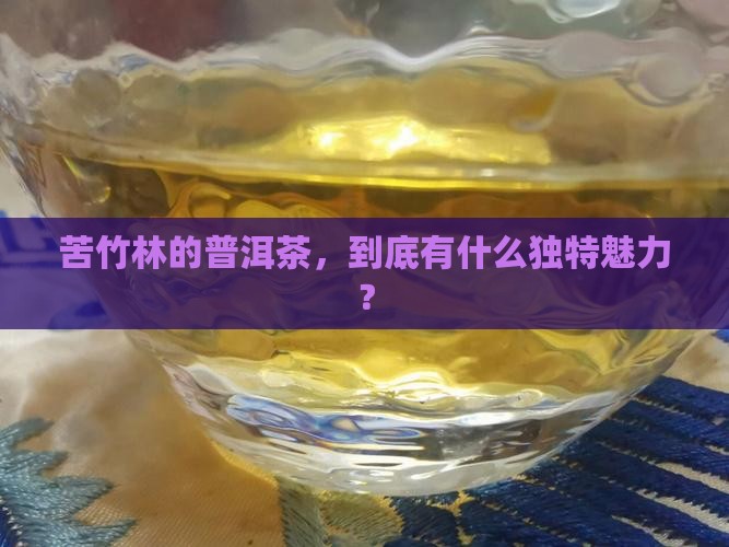 苦竹林普洱茶的特点